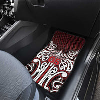 Custom Aotearoa Ngapuhi Car Mats Maori Tribal Pattern Mix Poutama