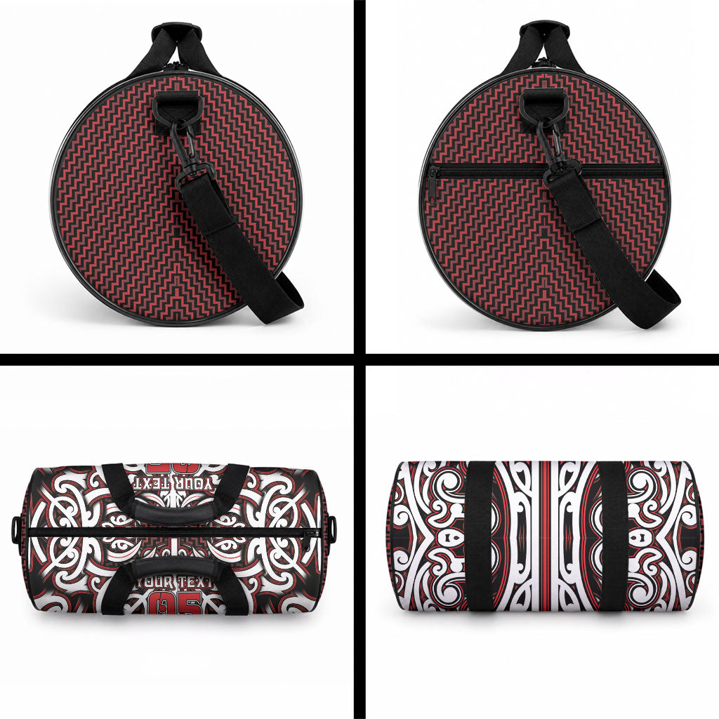Custom Aotearoa Ngapuhi Duffle Bag Maori Tribal Pattern Mix Poutama LT05 - Polynesian Pride