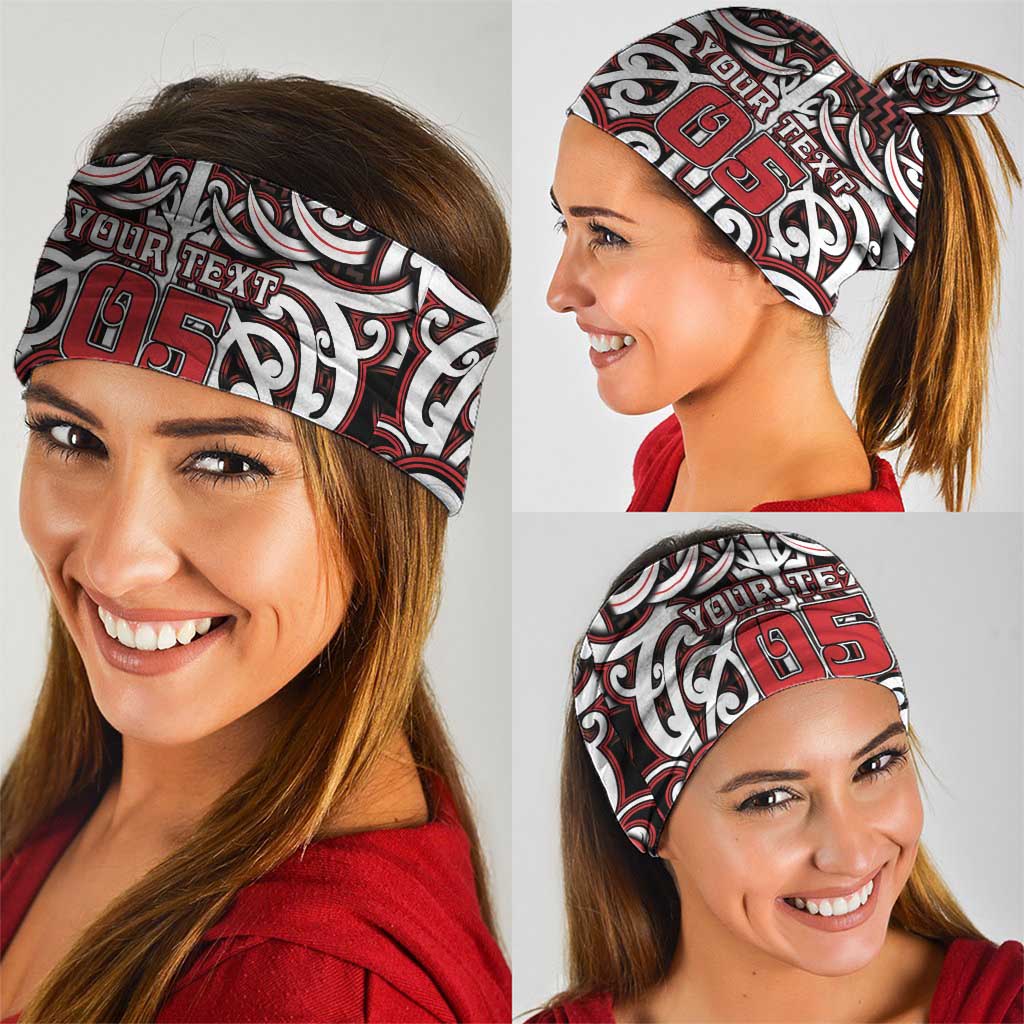 Custom Aotearoa Ngapuhi Neck Gaiter Maori Tribal Pattern Mix Poutama