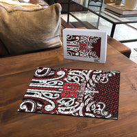 Custom Aotearoa Ngapuhi Puzzle Maori Tribal Pattern Mix Poutama