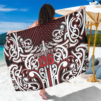 Custom Aotearoa Ngapuhi Sarong Maori Tribal Pattern Mix Poutama