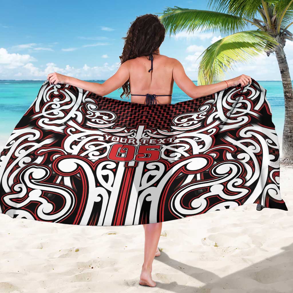Custom Aotearoa Ngapuhi Sarong Maori Tribal Pattern Mix Poutama