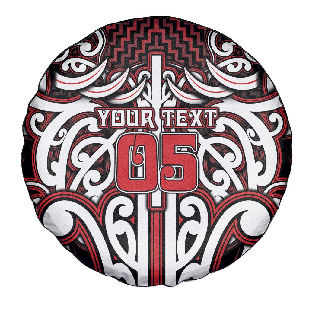 Custom Aotearoa Ngapuhi Spare Tire Cover Maori Tribal Pattern Mix Poutama LT05 - Polynesian Pride