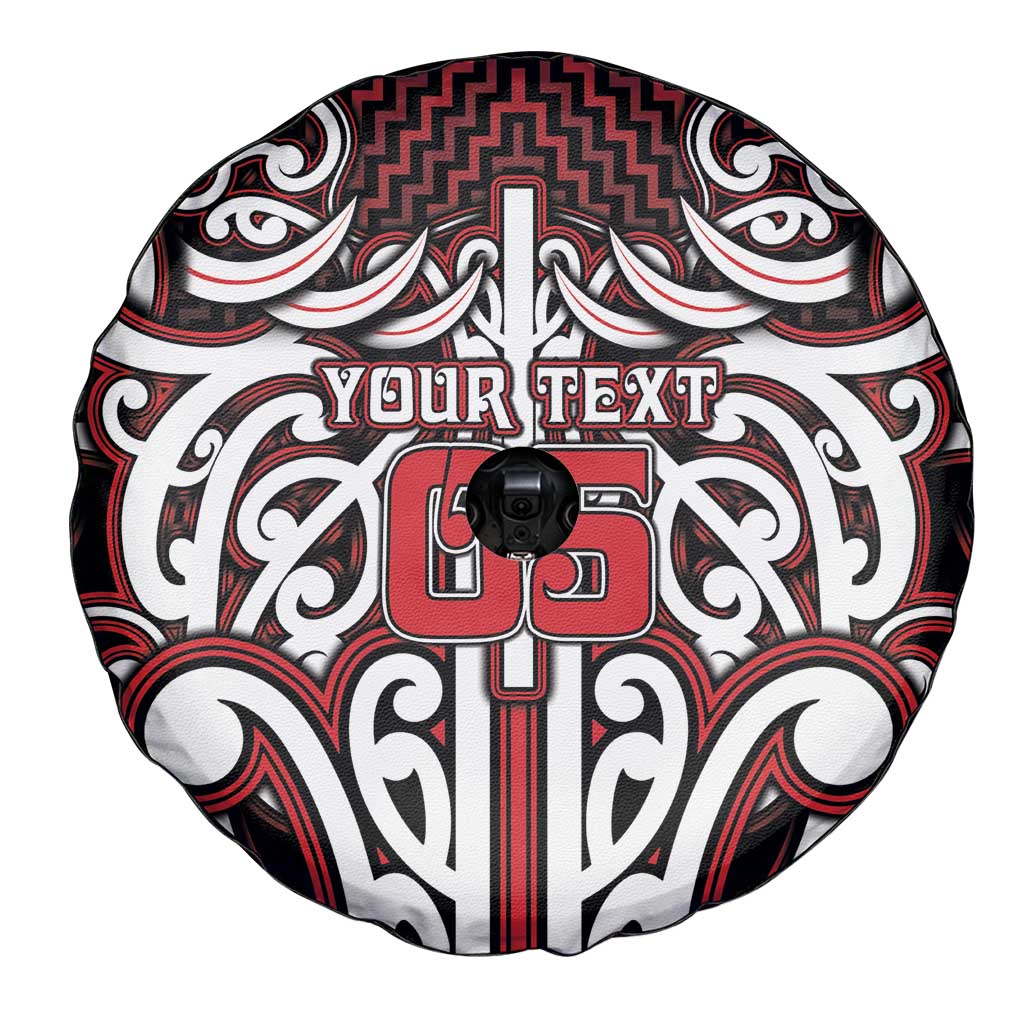 Custom Aotearoa Ngapuhi Spare Tire Cover Maori Tribal Pattern Mix Poutama LT05 - Polynesian Pride