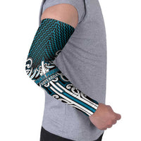 Custom Aotearoa Ngati Porou Arm Sleeves Maori Tribal Pattern Mix Poutama