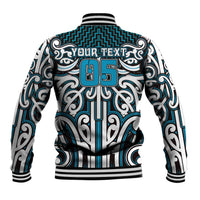 Custom Aotearoa Ngati Porou Baseball Jacket Maori Tribal Pattern Mix Poutama LT05 - Polynesian Pride