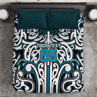 Custom Aotearoa Ngati Porou Bedding Set Maori Tribal Pattern Mix Poutama