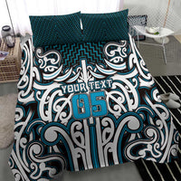 Custom Aotearoa Ngati Porou Bedding Set Maori Tribal Pattern Mix Poutama
