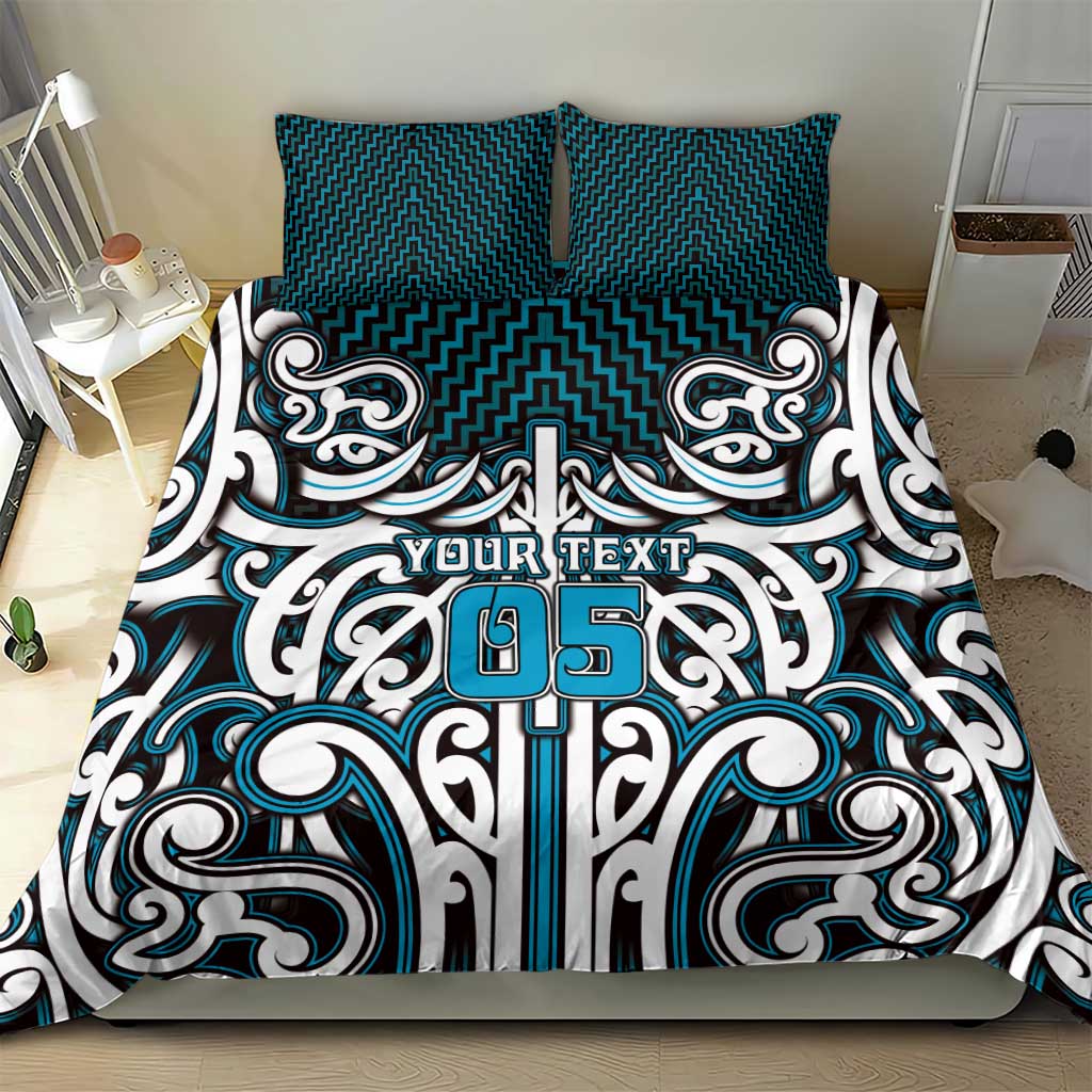 Custom Aotearoa Ngati Porou Bedding Set Maori Tribal Pattern Mix Poutama