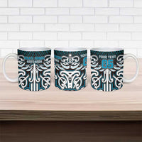Custom Aotearoa Ngati Porou Ceramic Mug Maori Tribal Pattern Mix Poutama
