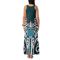 Custom Aotearoa Ngati Porou Family Matching Tank Maxi Dress and Hawaiian Shirt Maori Tribal Pattern Mix Poutama LT05 - Polynesian Pride