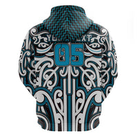 Custom Aotearoa Ngati Porou Hoodie Maori Tribal Pattern Mix Poutama
