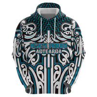 Custom Aotearoa Ngati Porou Hoodie Maori Tribal Pattern Mix Poutama