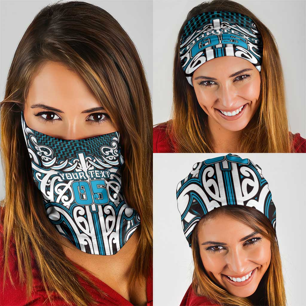 Custom Aotearoa Ngati Porou Neck Gaiter Maori Tribal Pattern Mix Poutama