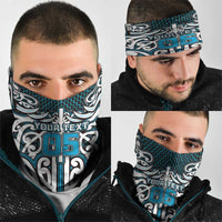 Custom Aotearoa Ngati Porou Neck Gaiter Maori Tribal Pattern Mix Poutama