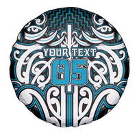 Custom Aotearoa Ngati Porou Spare Tire Cover Maori Tribal Pattern Mix Poutama