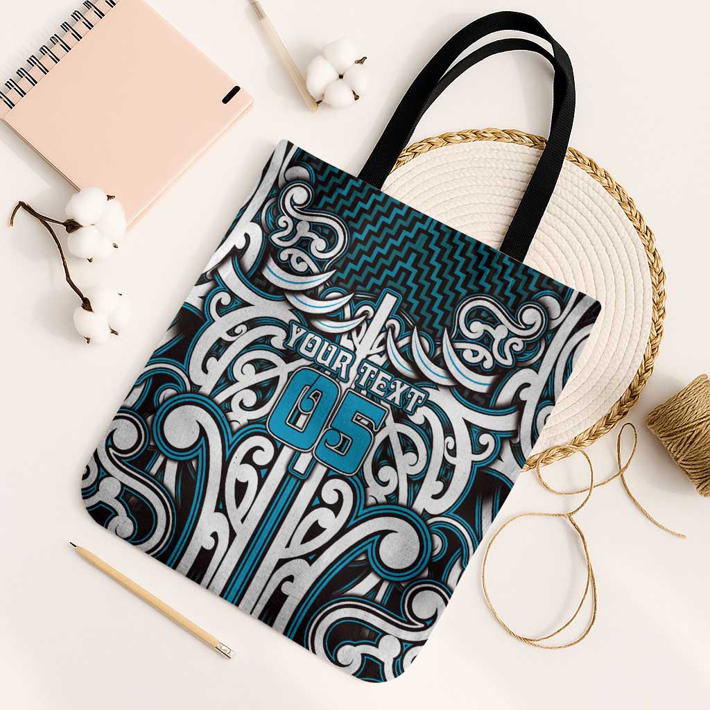 Custom Aotearoa Ngati Porou Tote Bag Maori Tribal Pattern Mix Poutama