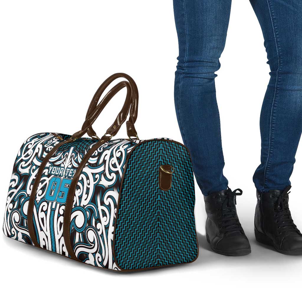 Custom Aotearoa Ngati Porou Travel Bag Maori Tribal Pattern Mix Poutama