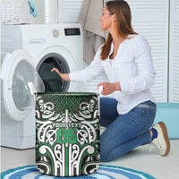 Custom Aotearoa Ngai Tahu Laundry Basket Maori Tribal Pattern Mix Poutama