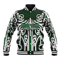 Custom Aotearoa Ngai Tahu Baseball Jacket Maori Tribal Pattern Mix Poutama