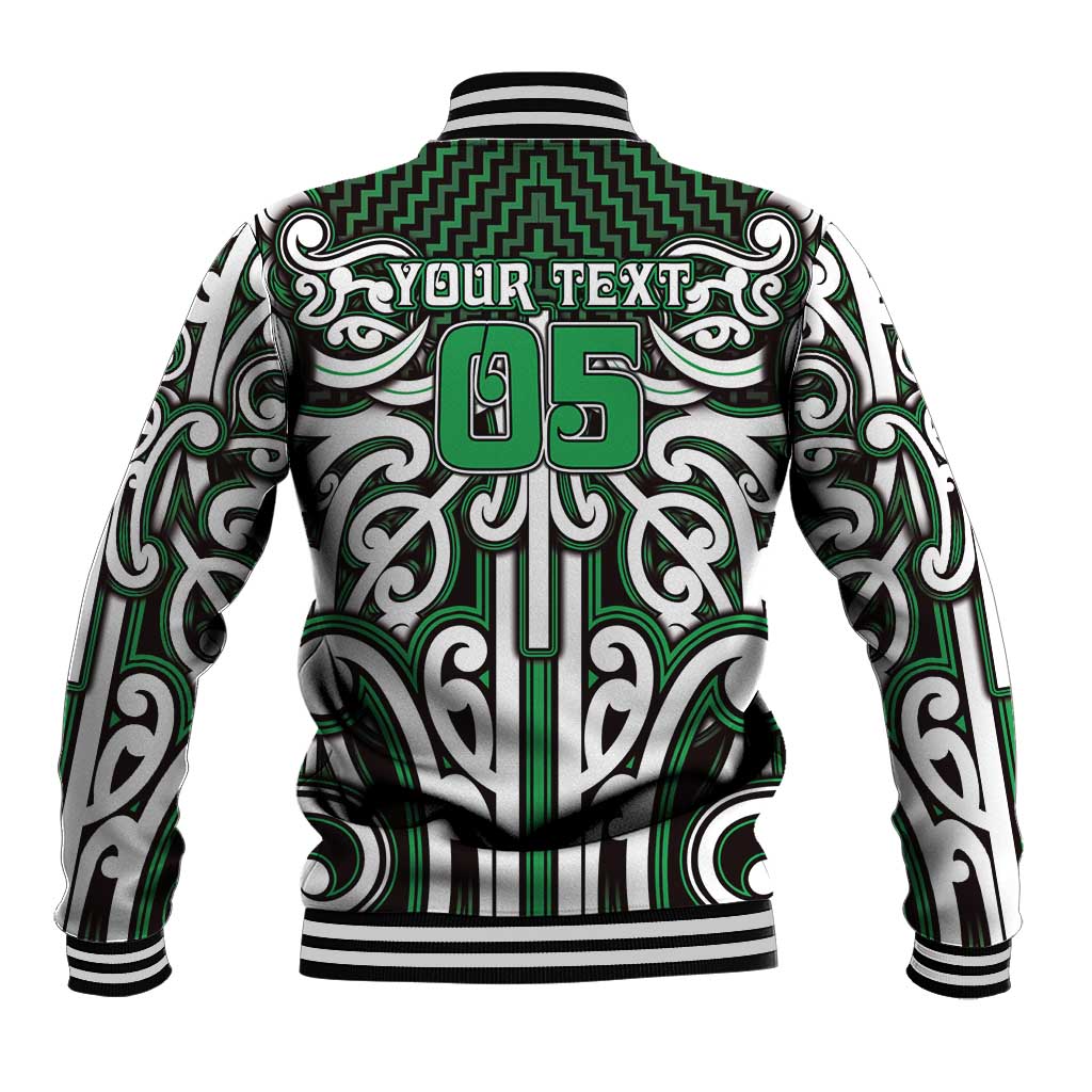 Custom Aotearoa Ngai Tahu Baseball Jacket Maori Tribal Pattern Mix Poutama