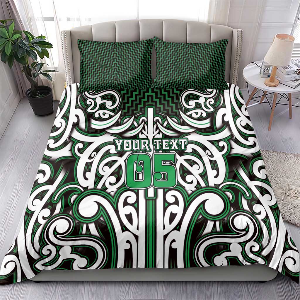 Custom Aotearoa Ngai Tahu Bedding Set Maori Tribal Pattern Mix Poutama