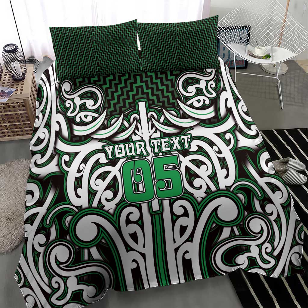 Custom Aotearoa Ngai Tahu Bedding Set Maori Tribal Pattern Mix Poutama