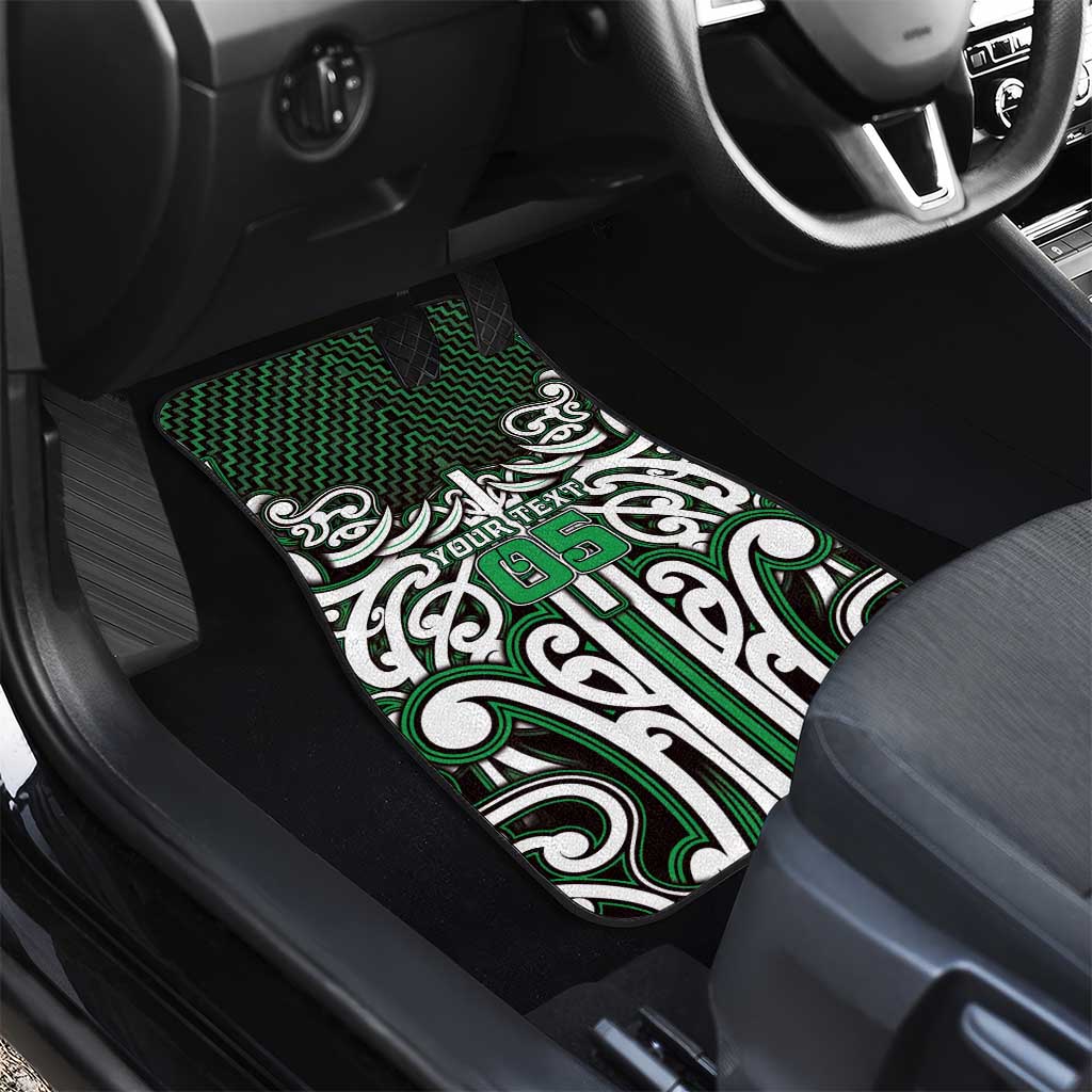 Custom Aotearoa Ngai Tahu Car Mats Maori Tribal Pattern Mix Poutama