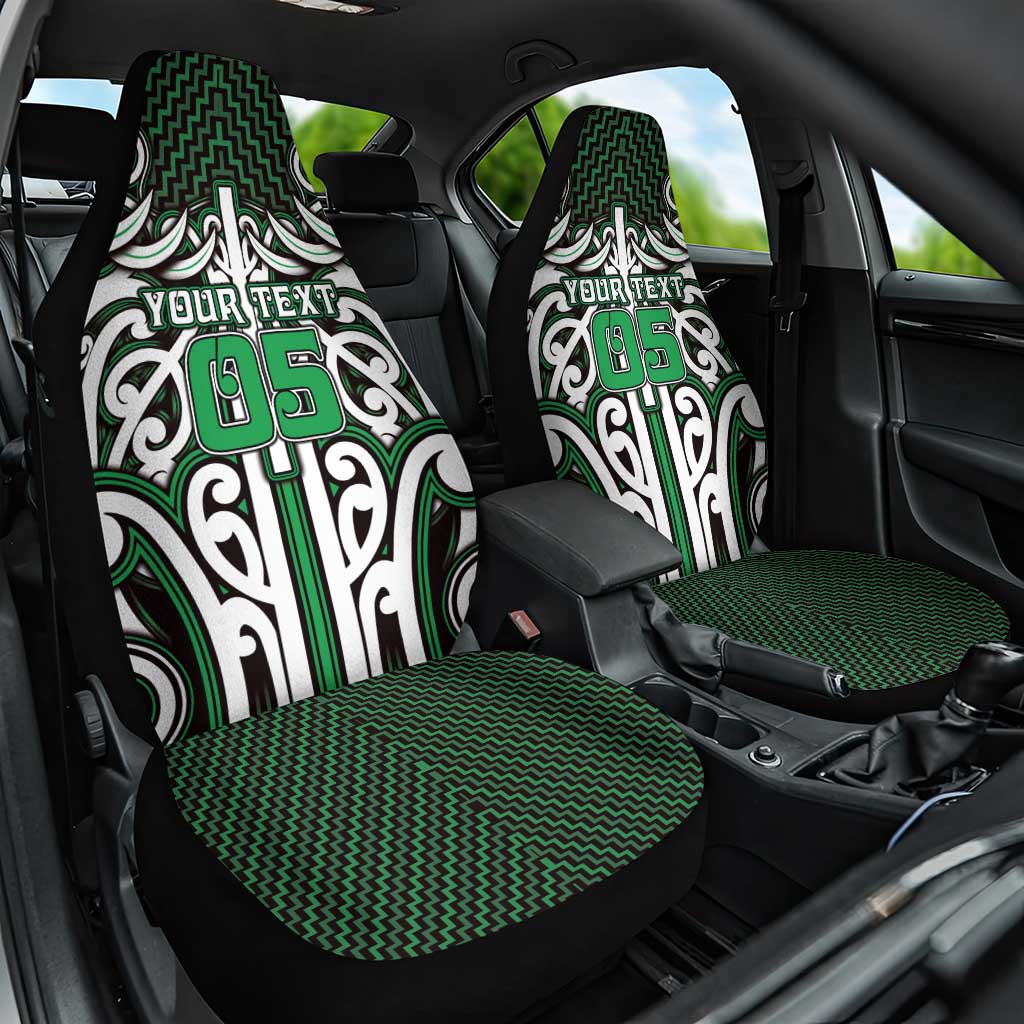 Custom Aotearoa Ngai Tahu Car Seat Cover Maori Tribal Pattern Mix Poutama