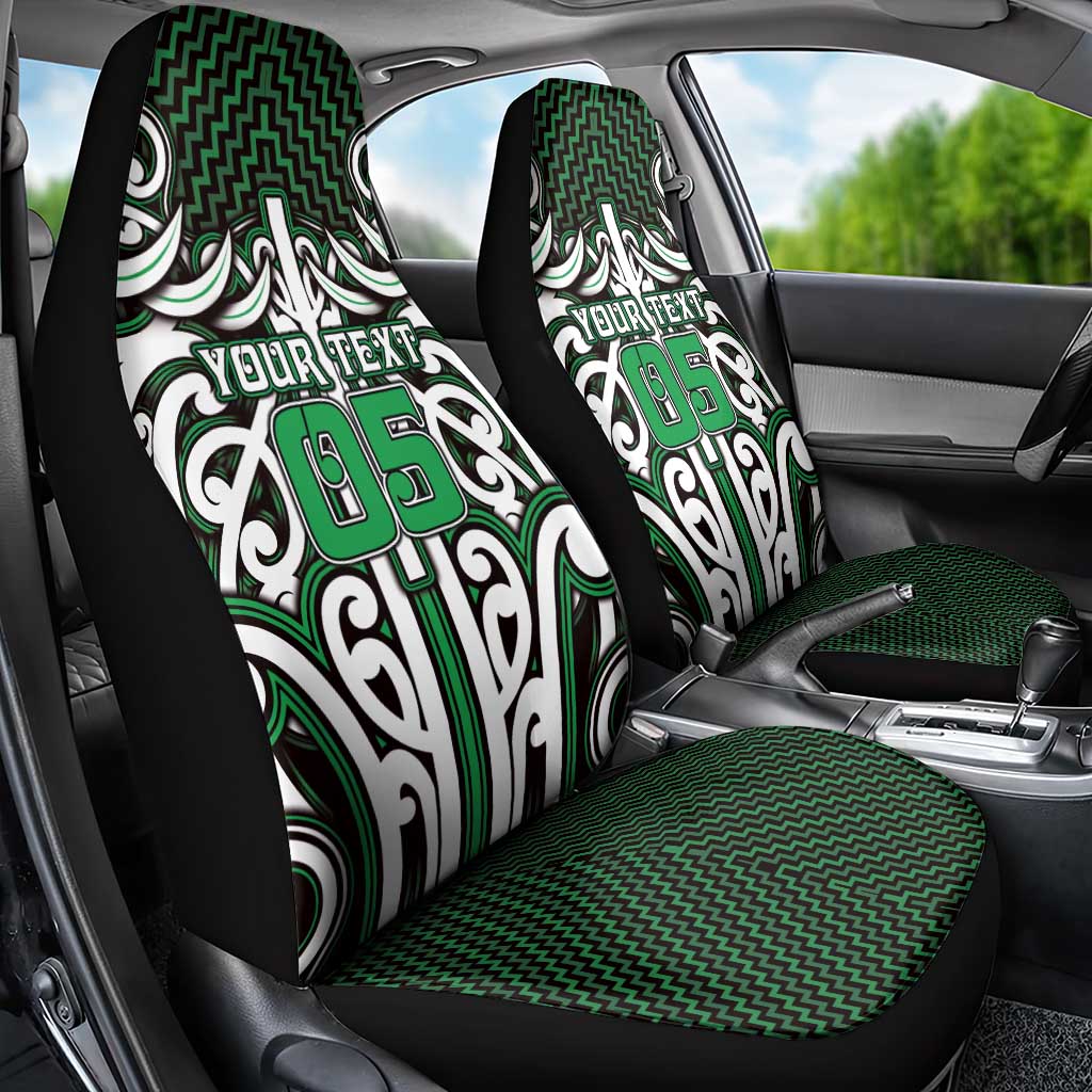 Custom Aotearoa Ngai Tahu Car Seat Cover Maori Tribal Pattern Mix Poutama