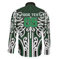 Custom Aotearoa Ngai Tahu Family Matching Off Shoulder Maxi Dress and Hawaiian Shirt Maori Tribal Pattern Mix Poutama