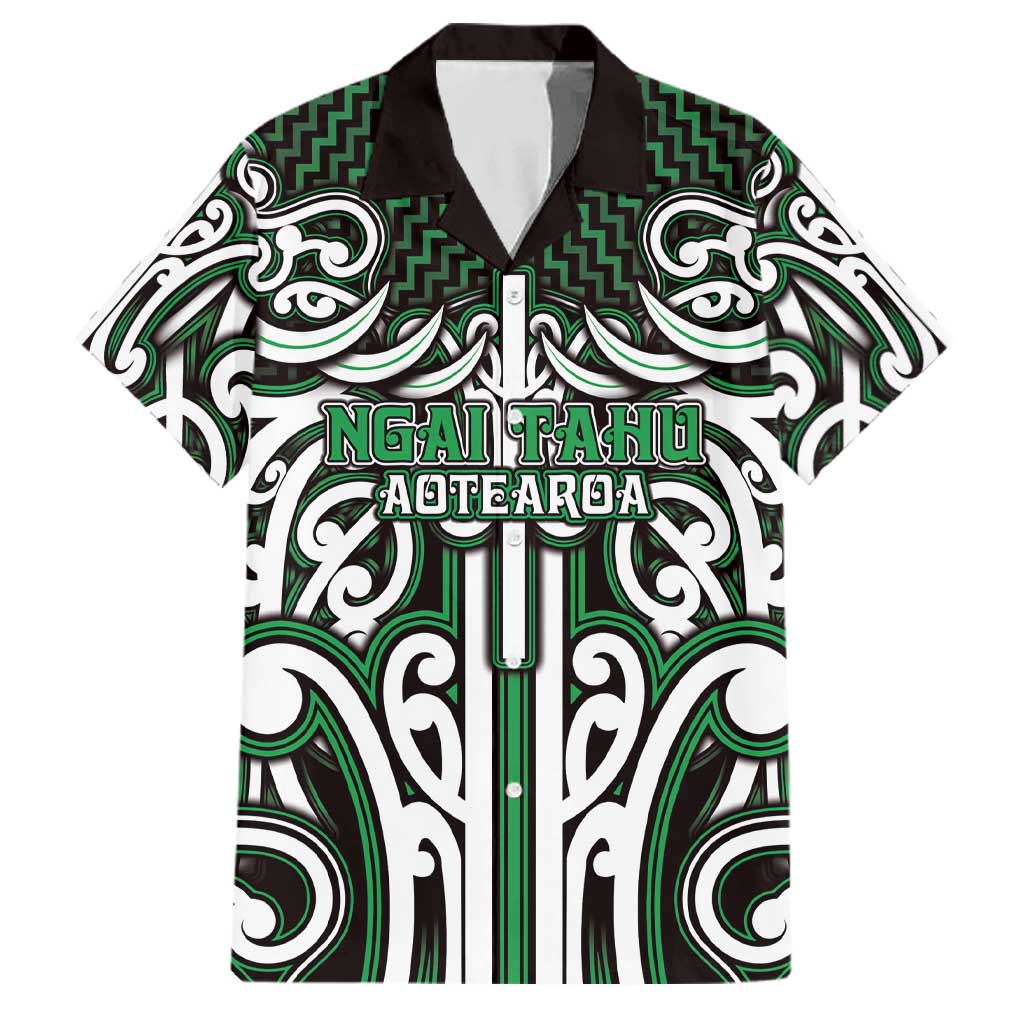 Custom Aotearoa Ngai Tahu Family Matching Summer Maxi Dress and Hawaiian Shirt Maori Tribal Pattern Mix Poutama