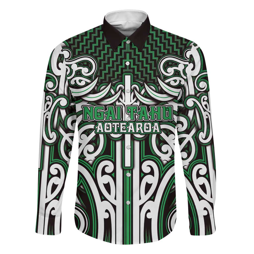 Custom Aotearoa Ngai Tahu Family Matching Summer Maxi Dress and Hawaiian Shirt Maori Tribal Pattern Mix Poutama