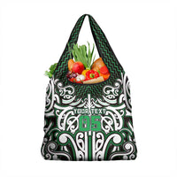 Custom Aotearoa Ngai Tahu Grocery Bag Maori Tribal Pattern Mix Poutama LT05 1-pack One Size Green - Polynesian Pride