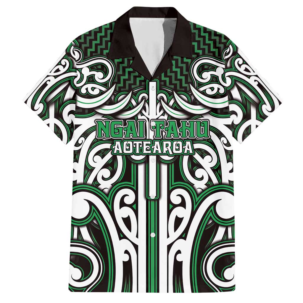 Custom Aotearoa Ngai Tahu Hawaiian Shirt Maori Tribal Pattern Mix Poutama