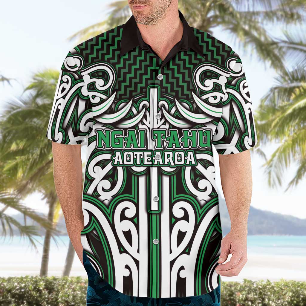 Custom Aotearoa Ngai Tahu Hawaiian Shirt Maori Tribal Pattern Mix Poutama
