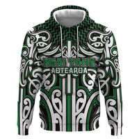 Custom Aotearoa Ngai Tahu Hoodie Maori Tribal Pattern Mix Poutama
