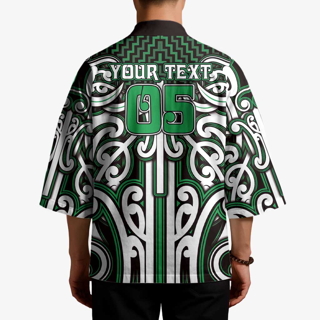 Custom Aotearoa Ngai Tahu Kimono Maori Tribal Pattern Mix Poutama LT05 - Polynesian Pride