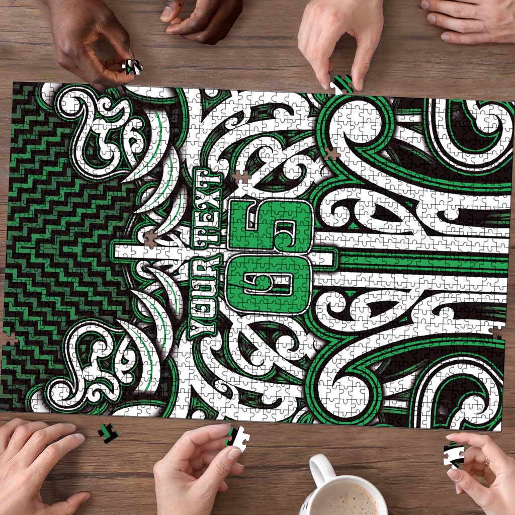 Custom Aotearoa Ngai Tahu Puzzle Maori Tribal Pattern Mix Poutama