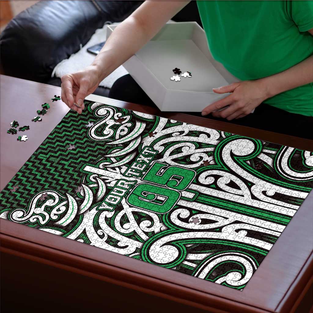 Custom Aotearoa Ngai Tahu Puzzle Maori Tribal Pattern Mix Poutama
