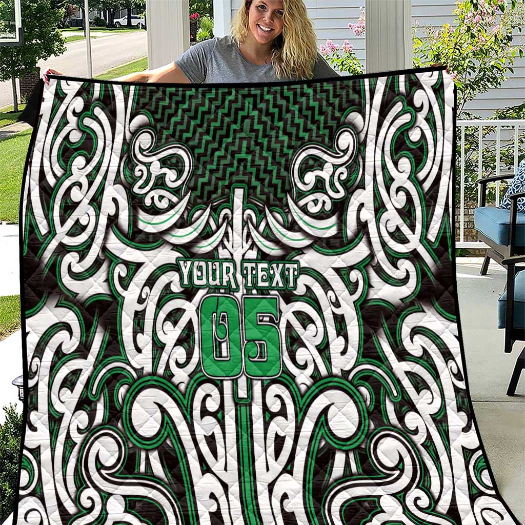 Custom Aotearoa Ngai Tahu Quilt Maori Tribal Pattern Mix Poutama