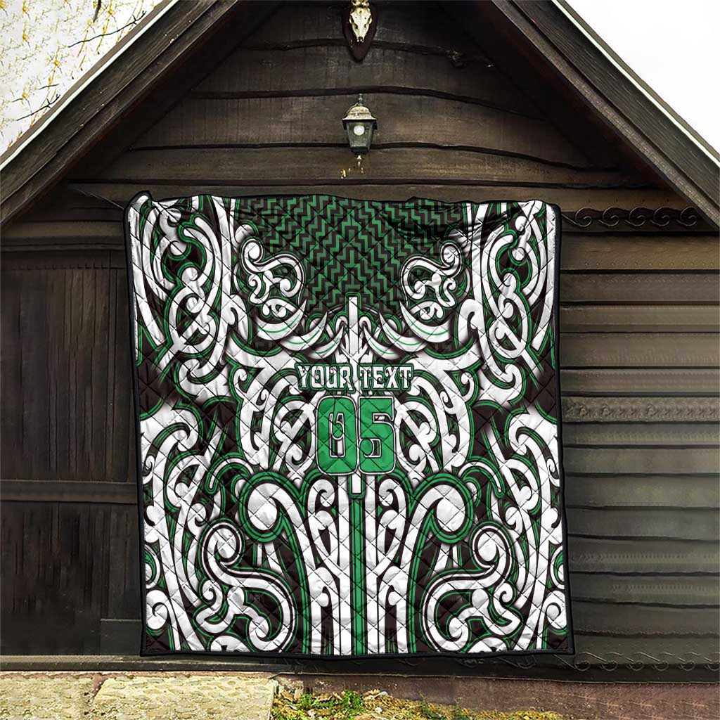 Custom Aotearoa Ngai Tahu Quilt Maori Tribal Pattern Mix Poutama