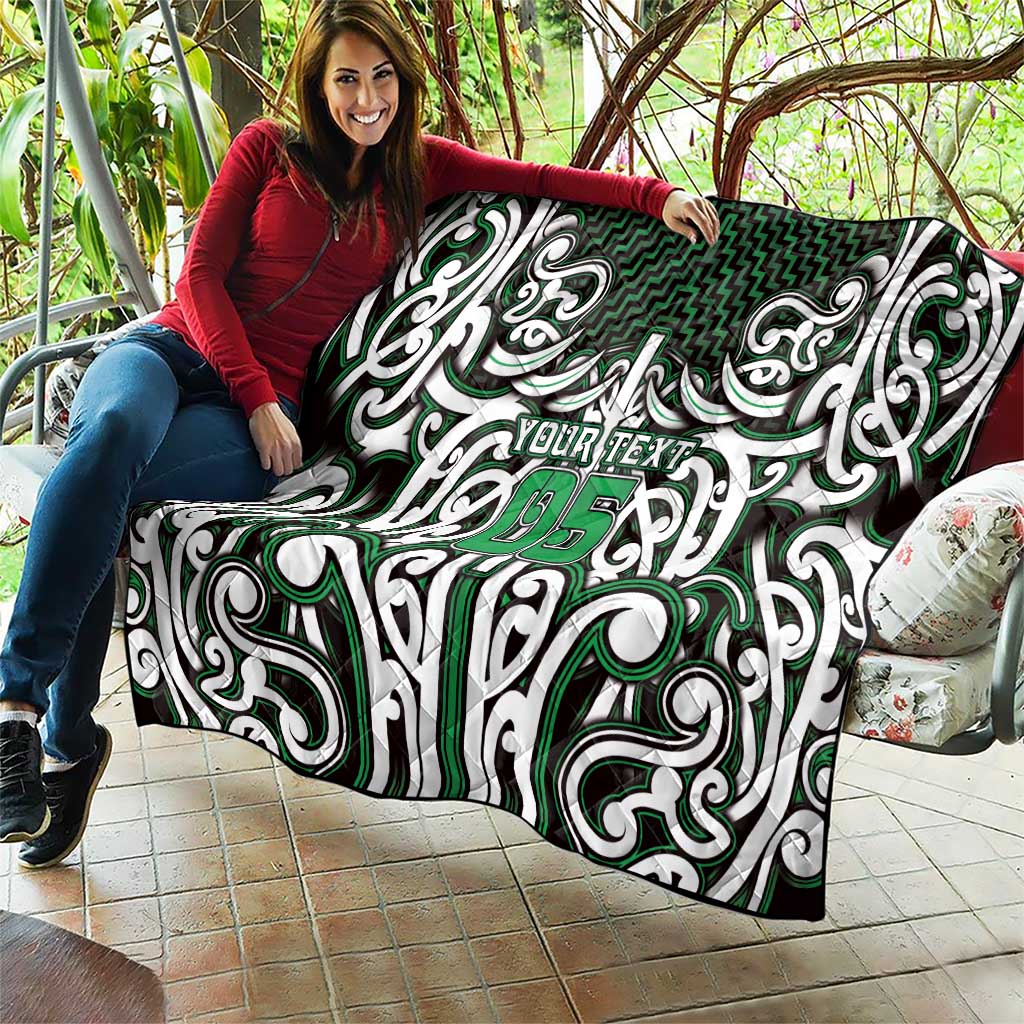 Custom Aotearoa Ngai Tahu Quilt Maori Tribal Pattern Mix Poutama