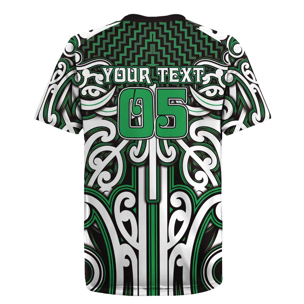 Custom Aotearoa Ngai Tahu Rugby Jersey Maori Tribal Pattern Mix Poutama