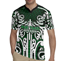 Custom Aotearoa Ngai Tahu Rugby Jersey Maori Tribal Pattern Mix Poutama