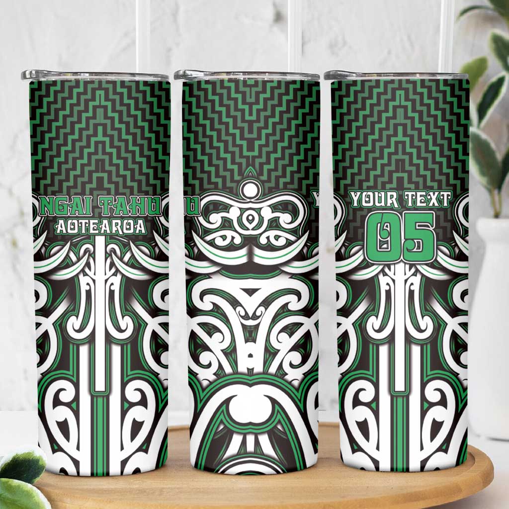 Custom Aotearoa Ngai Tahu Skinny Tumbler Maori Tribal Pattern Mix Poutama LT05 - Polynesian Pride