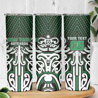 Custom Aotearoa Ngai Tahu Skinny Tumbler Maori Tribal Pattern Mix Poutama LT05 - Polynesian Pride