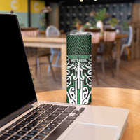 Custom Aotearoa Ngai Tahu Skinny Tumbler Maori Tribal Pattern Mix Poutama LT05 - Polynesian Pride
