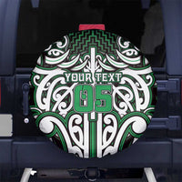 Custom Aotearoa Ngai Tahu Spare Tire Cover Maori Tribal Pattern Mix Poutama