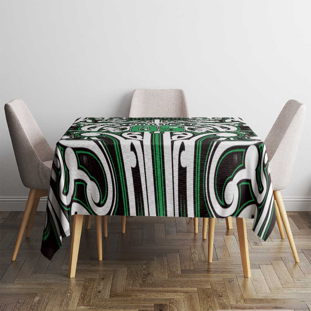 Custom Aotearoa Ngai Tahu Tablecloth Maori Tribal Pattern Mix Poutama LT05 - Polynesian Pride